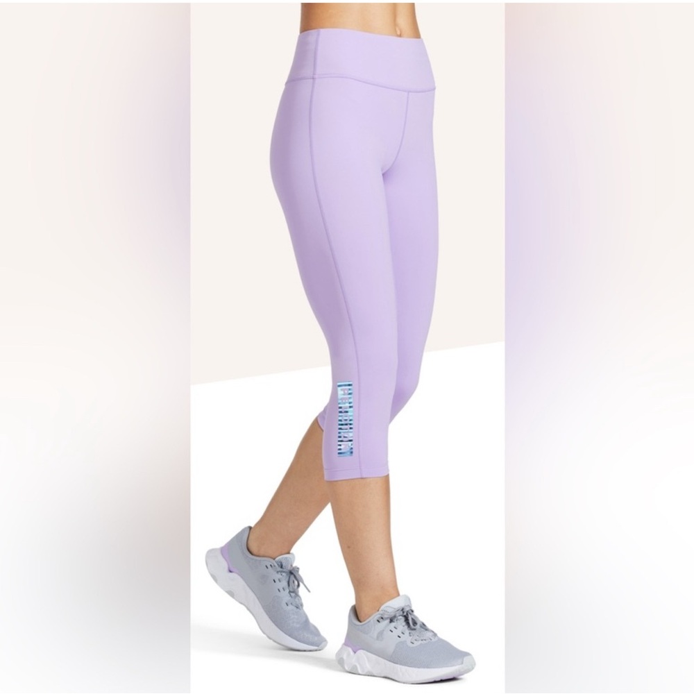 NWT Peloton Purple Essential Mid Rise Capri Leggings, XS, workout‎ bike exercise